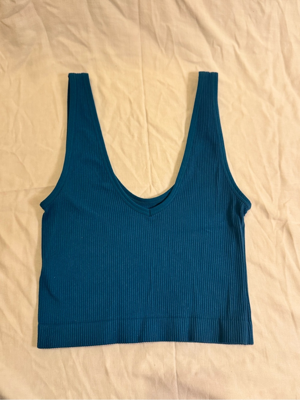 Blue Colsie Crop Tank Top Woman’s Size Small